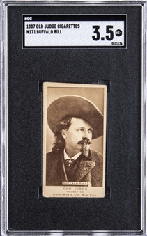 1887 N171 Old Judge Cigarettes Buffalo Bill – SGC VG+ 3.5